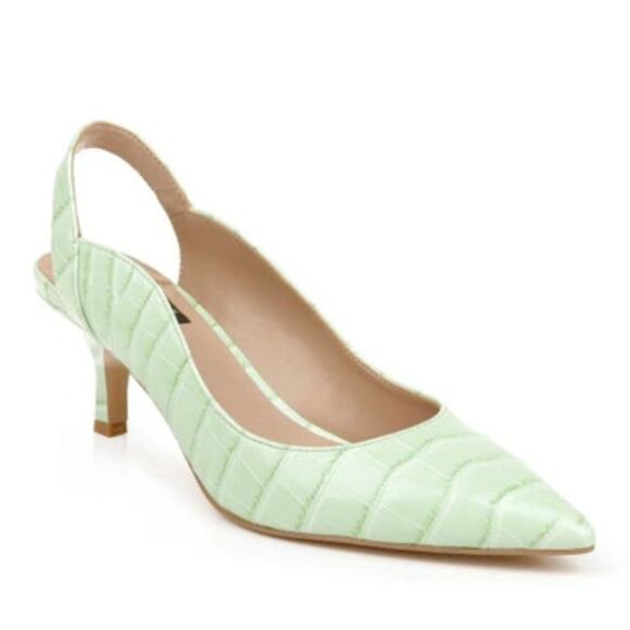 ☘️ ZAC ZAC POSEN Yancy Pointed Toe Pump in Mint/ Bright/ Neon Green, 11 - Picture 1 of 17